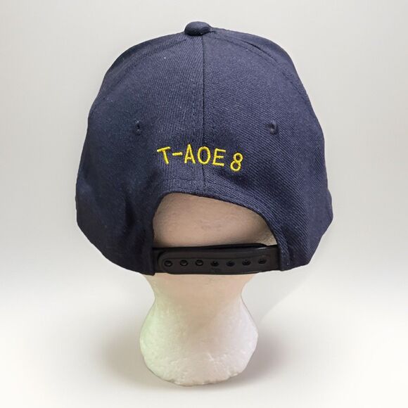 USNS Arctic T-AOE-8 Hat KC Caps Wool Blend Polar Bear Navy Snapback OSFM - Picture 5 of 10